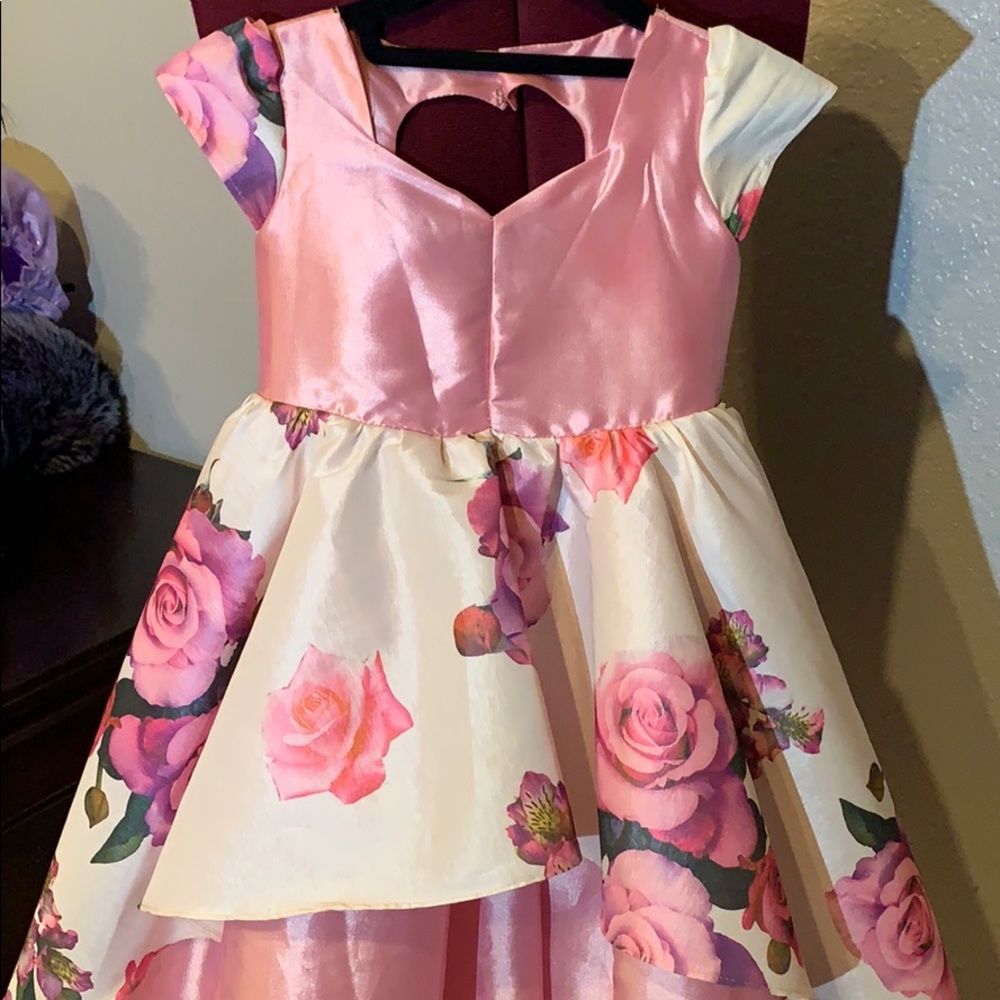 Formal long dress costume made fully lined .